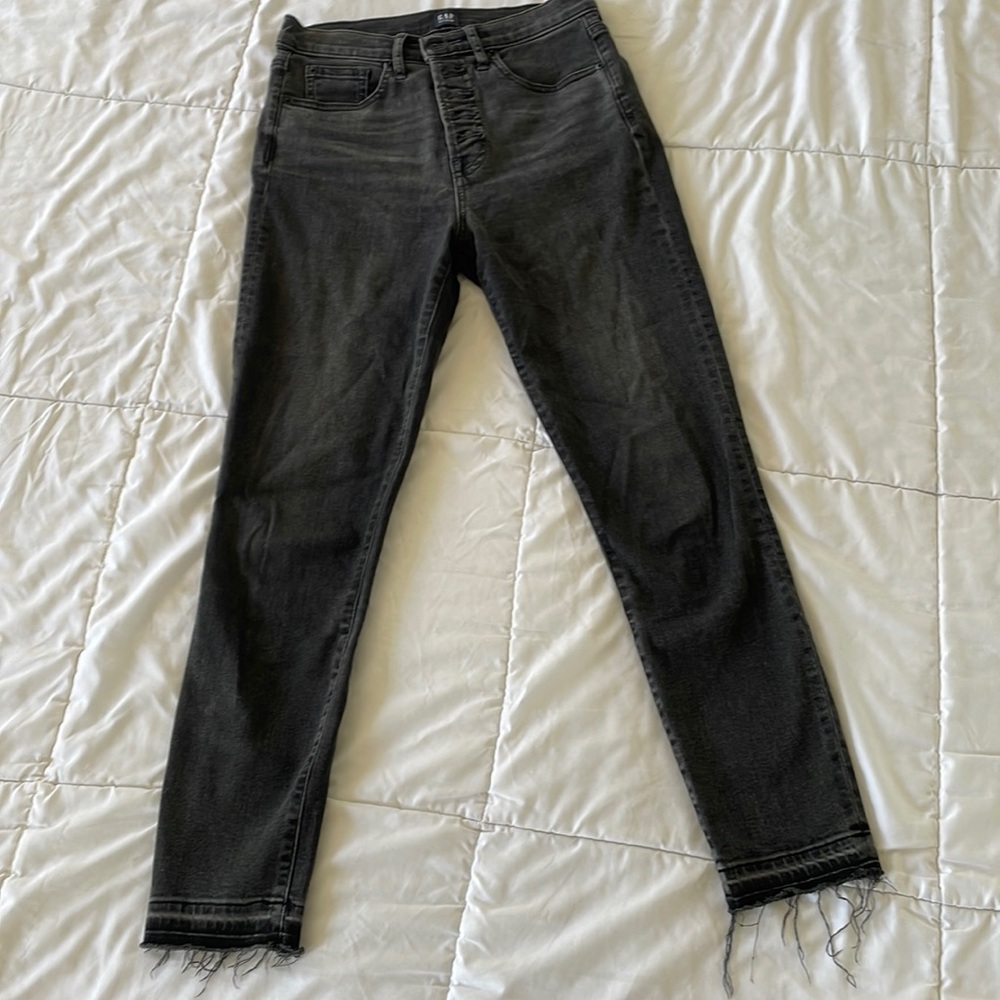 Gap Black high rise skinny jeans